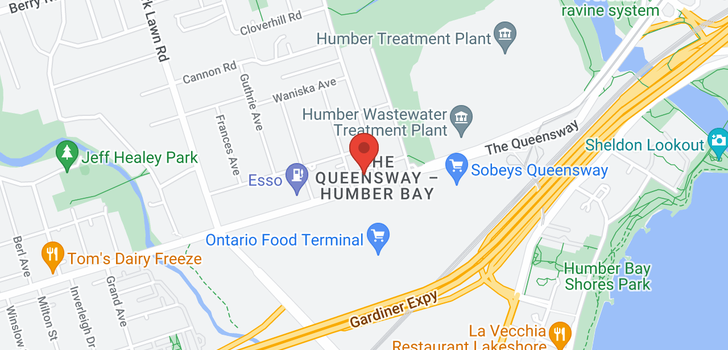 map of #1A -156 THE QUEENSWAY